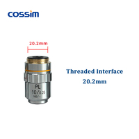 Finity Plan Magnifying Achromatic Biological Microscope Objective Lens for 4X 5X 10X 20X 25X 40X 60X 100X