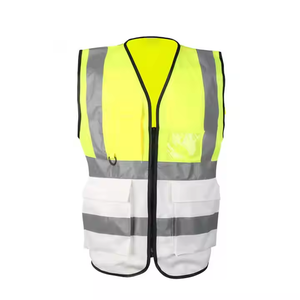 Gilet de sécurité d'hiver personnalisé avec multi-poches Veste de construction réfléchissante haute visibilité Vêtements personnalisés réfléchissants avec logo personnalisé - Product Image 2