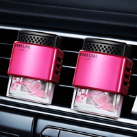 Diffuseur de désodorisant de voiture avec bouteilles en verre Clip d'aération Parfum liquide désodorisant qui élimine les odeurs Produit d'aromathérapie