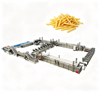 Turnkey productielijn voor Franse frieten, industriële aardappelverwerkingsapparatuur voor diepvriesvoedselverwerkingsfabrieken