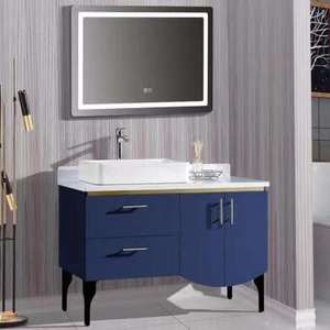 Mueble de Baño con Espejo Azul Marino a Precio Económico, Espejo de Pared para Baño - Product Image 3