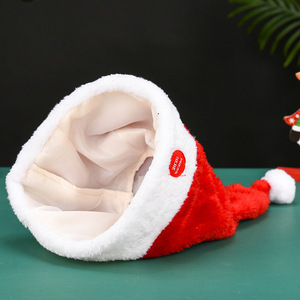 2025 nouvelle danse électrique balançant chapeau de père noël bande musique chantant cadeau de noël chapeau décorations - Product Image 4