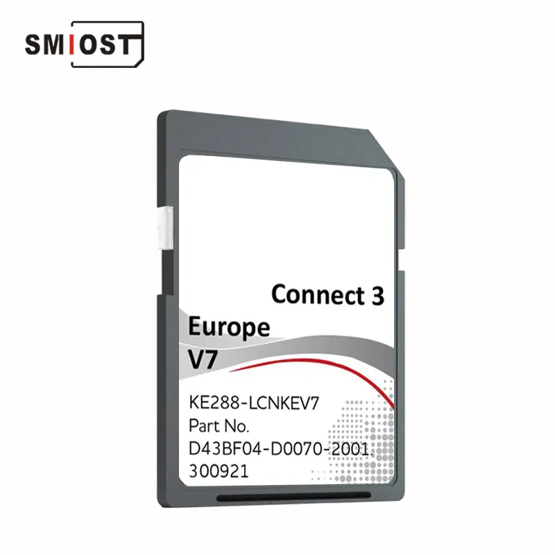 แผนที่ Cid แบบเปลี่ยนแปลงได้ในยุโรป C3 V7 Gps สำหรับ Nissan Connect 3ระบบนำทาง Sd Card SAT NAV