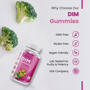 Supplément d'œstrogène <span class=keywords><strong>DIM</strong></span> pour femmes PMS Soulagement des douleurs menstruelles Supplément pour l'équilibre hormonal <span class=keywords><strong>Dim</strong></span> Capsules <span class=keywords><strong>Dim</strong></span> Gummies Vegan Private Label - Product Image 4