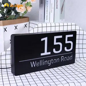 I numeri civici del segno elettronico dell'edificio dell'appartamento hanno condotto il segno illuminato - Product Image 5