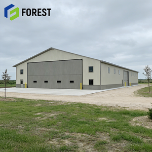 Hangar Prefabricado de Acero de Bajo Costo y Precio de Fábrica, Resistente al Viento, para Logística Aeronáutica, Listo para Enviar - Product Image 1