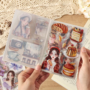 20 Hojas/Paquete Papel Carta con Flores Laifeng Creativo para Agenda Personal Personaje PET Pegatinas Adhesivas <span class=keywords><strong>Libro</strong></span> Decoración Festiva Troquelado - Product Image 3