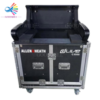Boîtier de transport GoodCase Flip-Ready à levage hydraulique facilement rétractable, durable et personnalisable pour la console de mixage Allen Heath DLive C2500