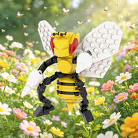Kits de Ladrillos MOC de la Película de Anime Creatividad: Abeja, Contenedor, Ladrillos DIY, Bloques de Construcción, Juguetes para Niños MOC1782