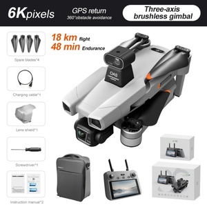 AE86 PRO MAX GPS 5G WIFI  Drone pliable à 3 axes avec caméra HD sans balais, évitement d'obstacles - Product Image 3