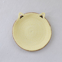 Lit pour chat et cage pour animaux de compagnie en tissu naturel durable, sans peluches, lavable, avec griffoir intégré, design respirant pour le repos et le tranchage des griffes