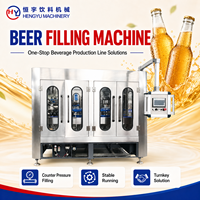Machine de remplissage et de bouchage automatique de bouteilles de bière, équipement d'embouteillage de bouteilles en verre pour brasserie