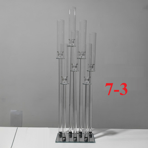 7 Kepala tempat lilin kaca dekorasi pernikahan hiasan tengah meja tempat lilin kristal berdiri tempat lilin berdiri - Product Image 4