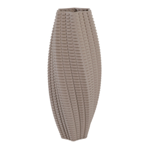 Vaso 3D alto con texture a griglia, vaso contemporaneo per fiori, per soggiorno, camera da letto, ufficio. - Product Image 3