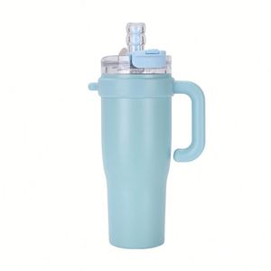 Wholesale 40 Oz <b>Double</b> <b>Wall</b> Vacuum Insulated Stainless Steel Travel <b>Mug</b> Tumbler Lid Straw Back School Gift Cup Leak-Proof - Product Image 5