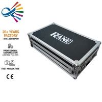 Boîtier de transport OEM en contreplaqué noir et aluminium argenté pour table de mixage numérique Rane