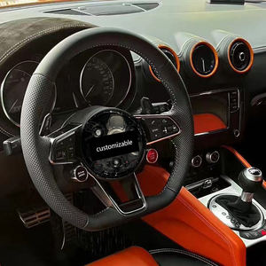 Volant en cuir Nappa avec palettes LED pour modèles <span class=keywords><strong>Audi</strong></span> A3 A4L <span class=keywords><strong>Q5</strong></span> Q7 A6 A7 <span class=keywords><strong>S</strong></span> <span class=keywords><strong>Line</strong></span> OEM+ Volant personnalisé Amélioration de l'intérieur de la voiture - Product Image 4