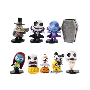 Juego de 9 Figuras Coleccionables de Jack Skellington de Pesadilla Antes de Navidad, Adorno de Escritorio para Halloween - Product Image 5
