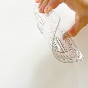 Goniometro quadrato trasparente in plastica da 12 cm, spessore 1,2 mm, per rilevamento direzionale esterno - Prodotto da OEM - Product Image 5