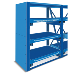 Fami System Ar Side Wall D1300 H3010 Blue Ral5012 Wall Shelves - Product Image 3