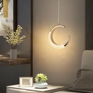 Schlafzimmer Licht Luxus Nachttisch Kronleuchter Warm Romantic Moon Led Acryl Kronleuchter