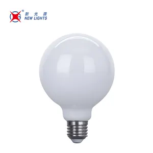 중국 Factor 공급 업체 4W 6W 8W 10W 12W 15W 유리 E26 E27 B22d 오팔 밀키 화이트 Dimmable G95 LED 에디슨 전구 LED 필라멘트 전구