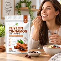 Capsules molles de cannelle de Ceylan pour adultes, vente directe d'usine, OEM ODM, très demandées, huile MCT, 300 unités, marque privée
