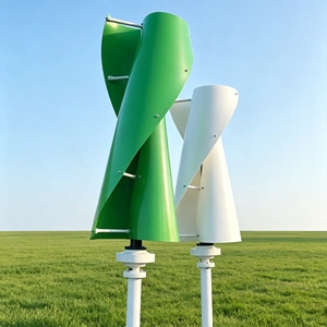 Generador Eólico de Eje Vertical en Espiral de 10KW Trifásico con Imán para Uso Doméstico, Reduce la Turbulencia y Aumenta el Rendimiento Energético - Product Image 2