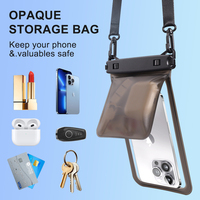 Pochette étanche pour téléphone, écran tactile ultra-clair, prise de photos sous l'eau, sac étanche portable pour la plongée avec tuba