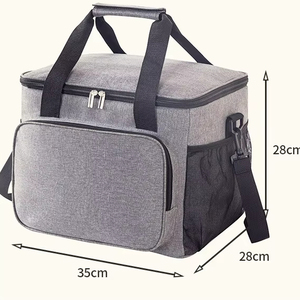 Grand sac isotherme réutilisable et étanche avec bandoulière réglable pour pique-nique, randonnée, cadeau - Product Image 1
