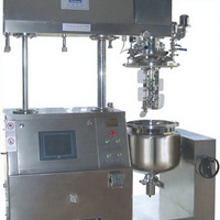 Homogeneizador al Vacío con Pantalla Táctil PLC SME-C de 100L, Utilizado para la Elaboración de Pequeñas Cantidades de Crema para el Cuidado de la Piel