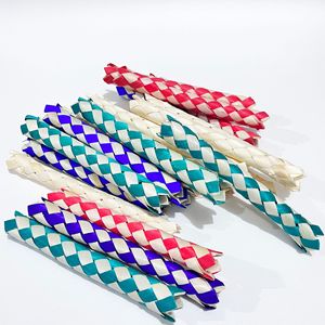Vogel Kauw Speelgoed Chinese Vinger Trap Papegaai Knagen Geweven Hout Kleur Buis Voor Vogel Kooi Te Verlichten Verveling Accessoire Voor Huisdieren - Product Image 3