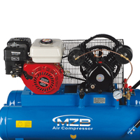 Compresseur d'air portable à entraînement par courroie, 60l, 4kw, 5,5 hp, moteur à essence