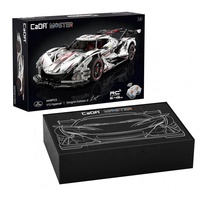 CaDACaDA-supercoche de carreras teledirigido de gran potencia, 4449 piezas, 2,4G, modelo de bloques de construcción, 1:8