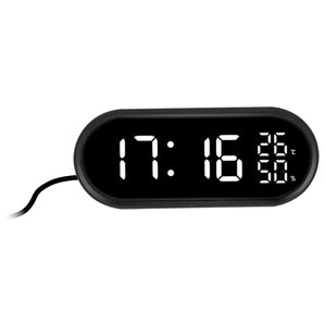 Sveglia JUSTAMINUTE Multifunzione touch con snooze Black JE5110N - Product Image 1