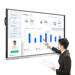 Top Sales Touch Screen Smart Board Whiteboard Education Android System Interactive Flat Panel Price Smart Whiteboard