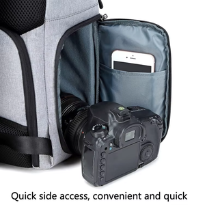 Mochila de fotografía multifunción de gran capacidad Acceso lateral de doble hombro - Product Image 4