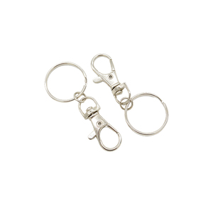 Porte-clés métallique durable avec vis d'extrémité de chaîne Porte-clés fendu en métal - Product Image 5