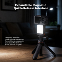 K&F Concept Compatible con DJI Osmo Action 6, Iluminación de Vlogging Recargable de Liberación Rápida, Mini Luz LED Magnética de Relleno