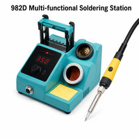 Station de soudage professionnelle portable intégrée 80W avec écran tactile numérique, outil de dessoudage, protection ESD pour la réparation électronique