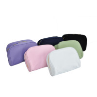 Étui à cosmétiques portable en coton personnalisé miniature coloré pour femmes, fermeture éclair, haute qualité, simple, fabrication exquise, sac cadeau
