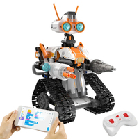 Cada C83002W Robot d'exploration Mars Z-BOT à double commande, blocs de construction de robot marcheur, ensemble de blocs de construction de robot avec lumières LED