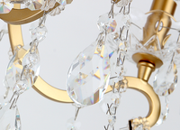Nouveautés : Lampadaire d'angle moderne de luxe en métal doré et cristal avec LED