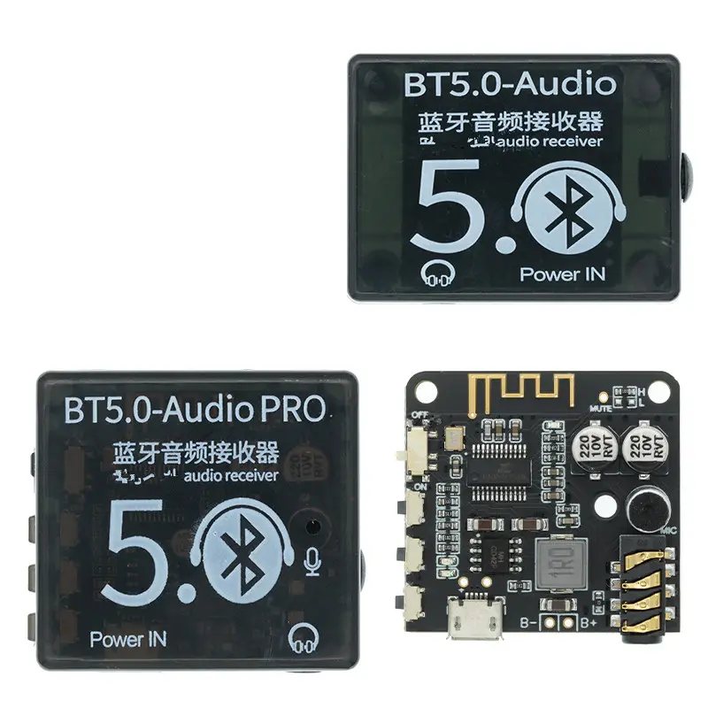 Mini BT 5.0 Decoder Board Audio Receiver BT5.0 PRO MP3 Lossless Player Wireless Stereo Music Amplifier Module With Case