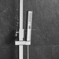 Nouveau multifonctionnel galvanoplastie Piano douche salle de bain douche robinet ensemble numérique douche mélangeur