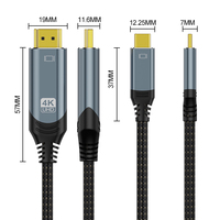 HD 4K A051 Typ-C zu HDMI Adapterkabel Kompatibel für Heim und Büro Video-Streaming Präsentationen Gaming USB-C zu HDMI Kabel