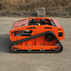 Mesin pemotong rumput kendali jarak jauh potongan lebar 800mm 1000mm mesin bensin 4-tak dengan trek karet & bajak salju - Product Image 6