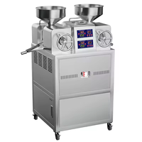 Nouvelle presse à huile commerciale à double tête P60, capacité 40-60 kg/heure, entièrement automatique, en acier inoxydable, équipement pour huile comestible