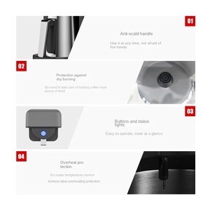 เครื่องชงกาแฟเอสเพรสโซ่ไฟฟ้าสำหรับเดินทางเครื่องชงกาแฟตุรกีพร้อมฟองนม - Product Image 4