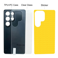 Étui de téléphone en verre trempé de luxe avec protection de l'appareil photo pour Samsung S25ultra